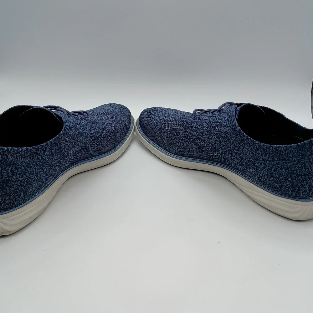 Cole‎ Haan Grand Evolution Stitchlite Oxford Navy Blue Knit Shoes Mens 12M